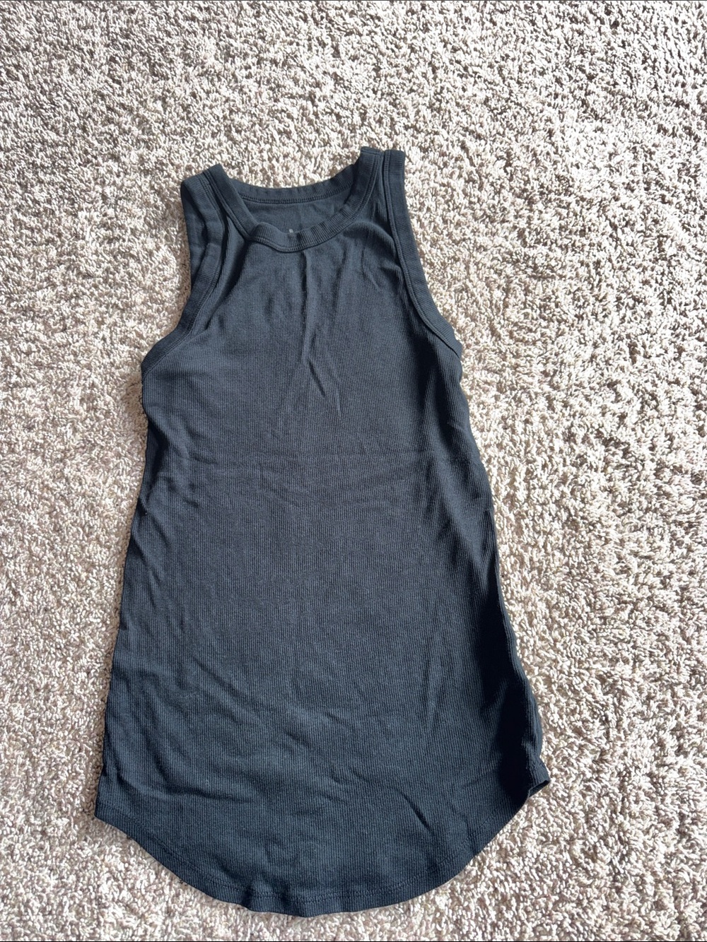 A new Day black ribbed tank size medium